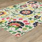 Oriental Weavers Havana HAV10 Ivory and Multicolor 5"3" x 7"3" Indoor/Outdoor Area Rug, , large