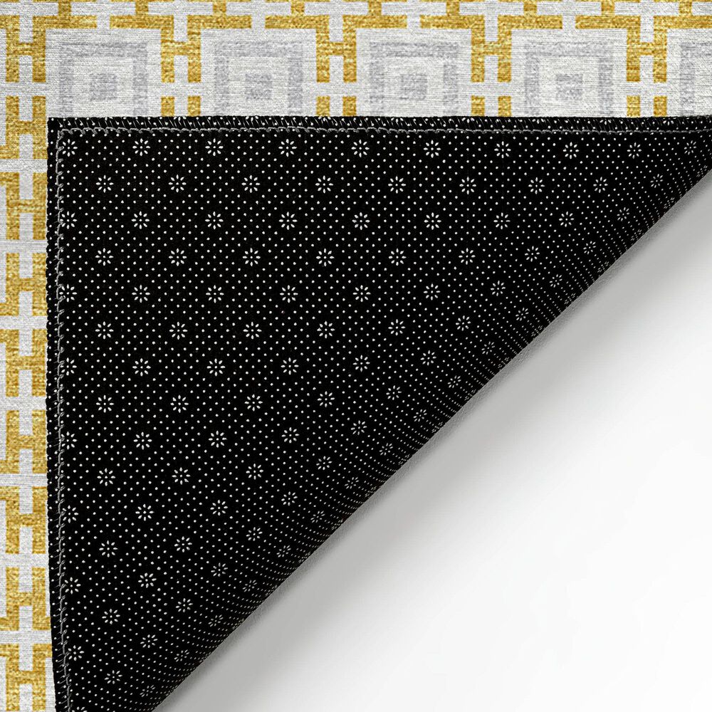 Dalyn Rug Company Marlo 2&#39;3&quot; x 12&#39; Gold Indoor/Outdoor Runner, , large