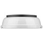 Golden Lighting Duncan 14" Flush Mount in Matte Black and Glossy White, , large