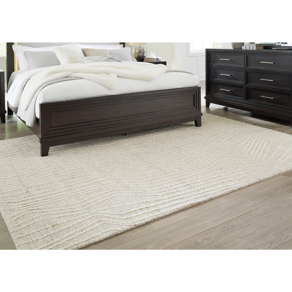 Ashley Varahill 8&#39; x 10&#39; Gray and Ivory Area Rug, , large