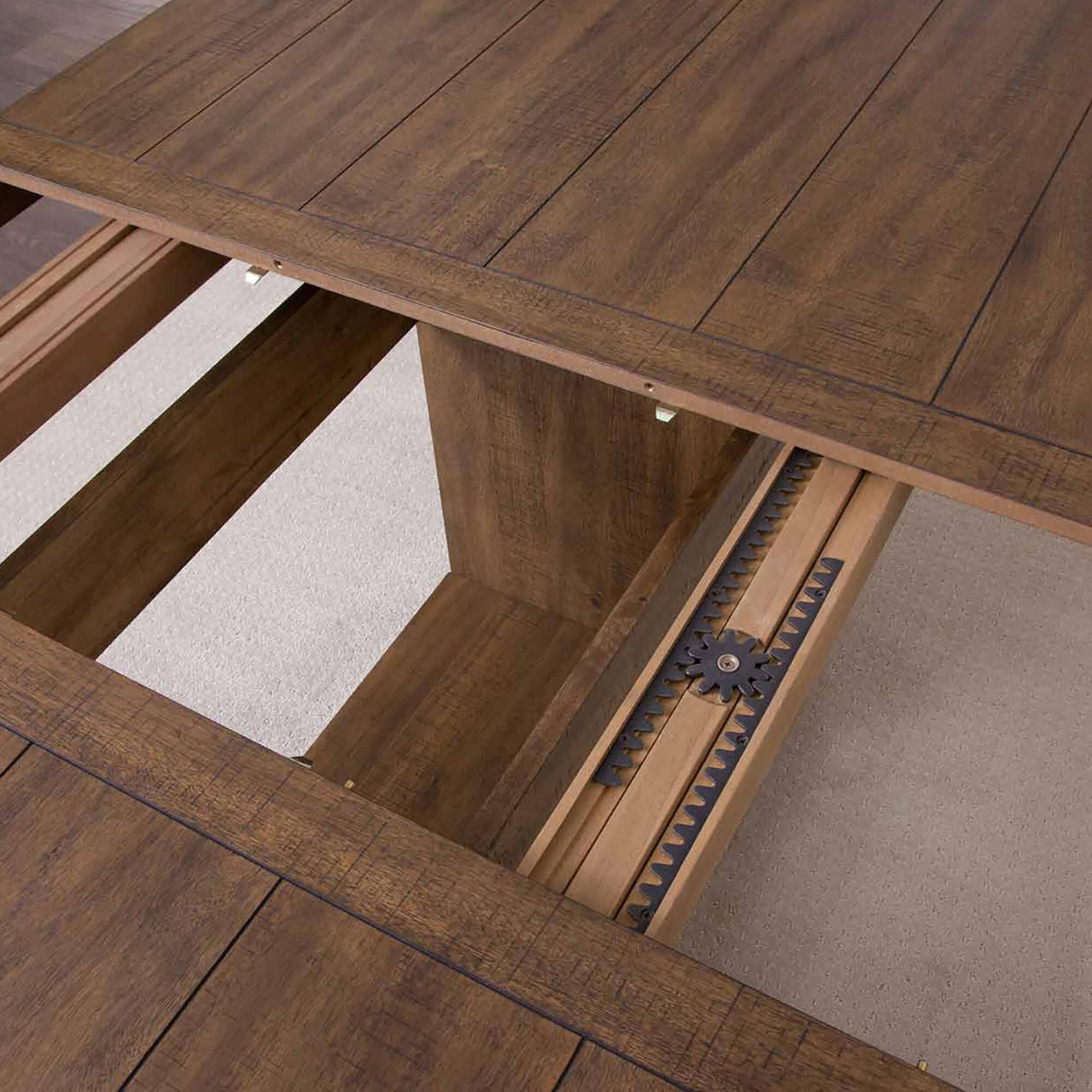 Steve Silver Garland 7-Piece Rectangular Dining Set in Toffee