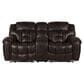 Oxford Furniture Cheers Power Reclining Loveseat in Cowboy Dark Brown, , large