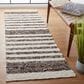 Safavieh Natura NAT329Z 2"3" x 8" Black and Ivory Runner, , large