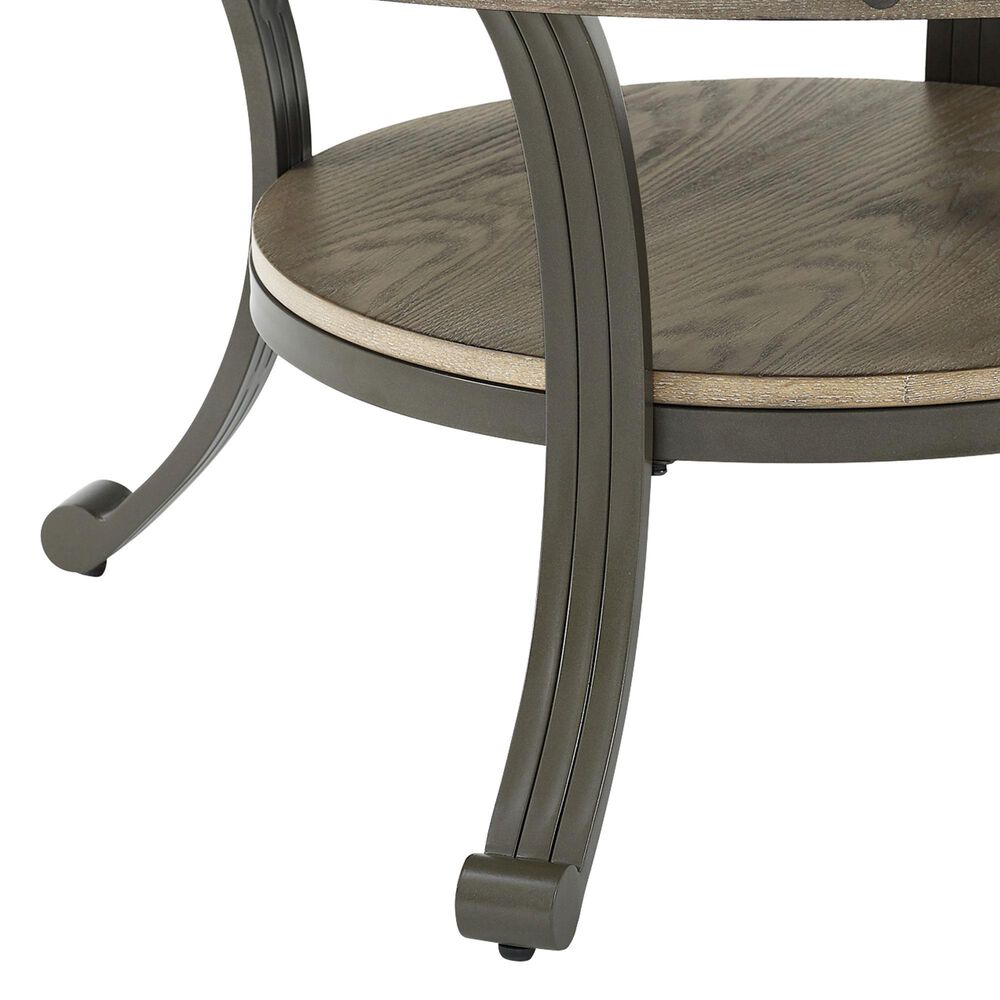 Linon Home Decor Franklin Cocktail Table in Pewter and Grey, , large