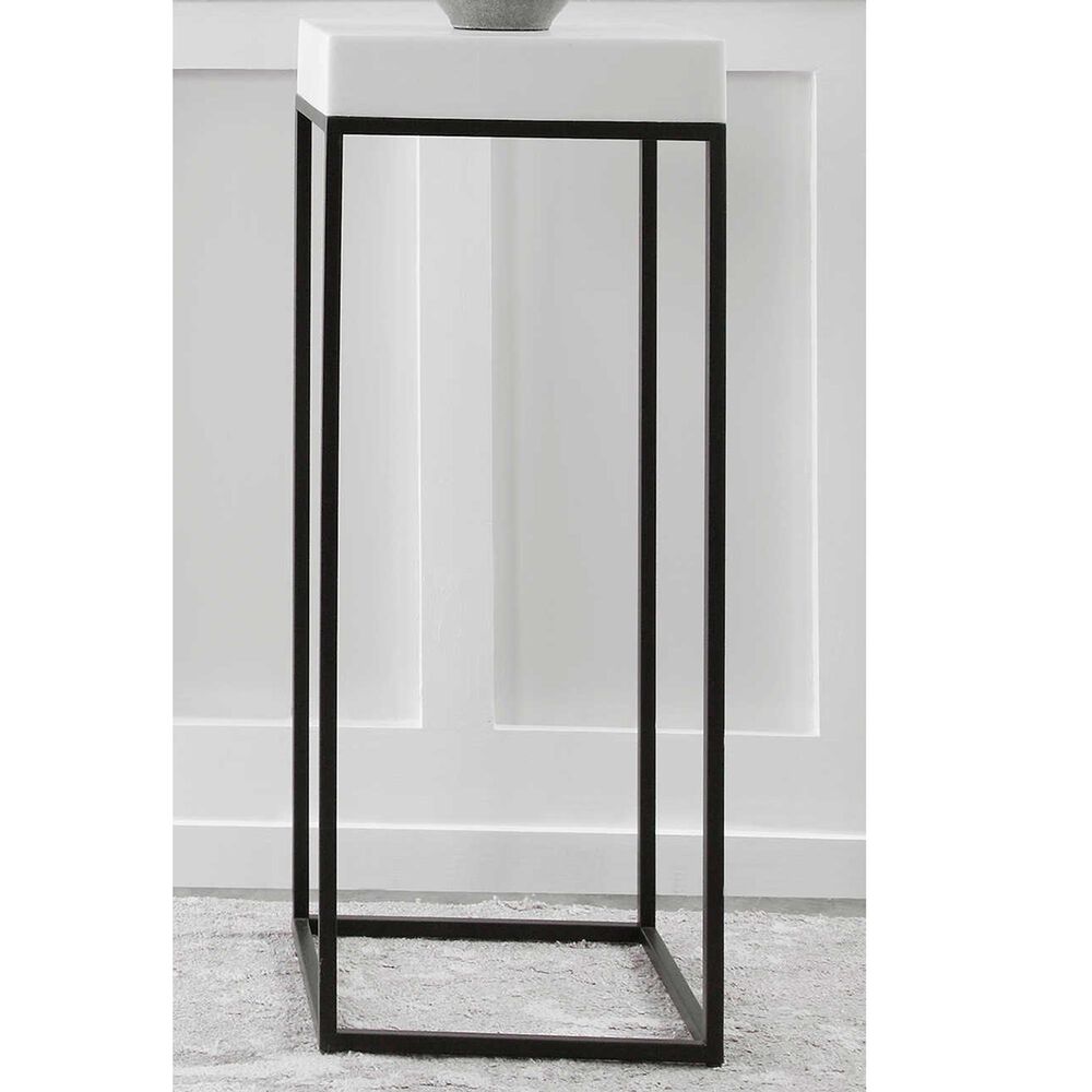 Uttermost Gambia Plant Stand in White and Black, , large