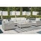 Ashley Seton Creek Patio Rectangular Cocktail Table in Gray, , large