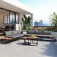 HOMLUX 6-Piece Outdoor Sectional Set in Gray, , large