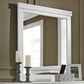 Signature Design by Ashley Anarasia Bedroom Mirror in White , , large