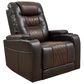 Ashley Composer Power Recliner with Adjustable Headrest in Brown, , large