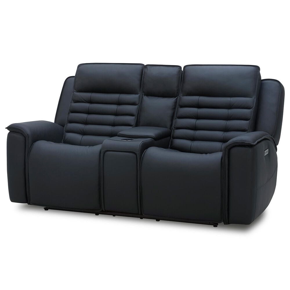 Interlochen High End Push Back Loveseat in Jet Black, , large