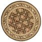 Safavieh Lyndhurst LNH556 5"3" Round Brown Area Rug, , large