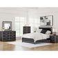 Ashley Zuraleus Dresser Mirror in Matte Black, Chrome and Silver, , large