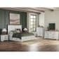 Ashley Savonport King Storage Panel Bed in White and Brown, , large