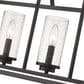 Golden Lighting Mercer Linear 5-Light Pendant in Matte Black, , large