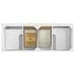 James Martin Vanities Breckenridge 60" Double Bathroom Vanity in Bright White with Single Hole 3 cm White Zeus Quartz Top and Rectangular Sinks, , large