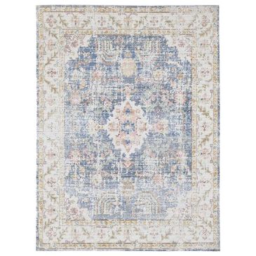 Amer Rugs Century 2" x 3" Indigo Blue and Ivory Area Rug, , large