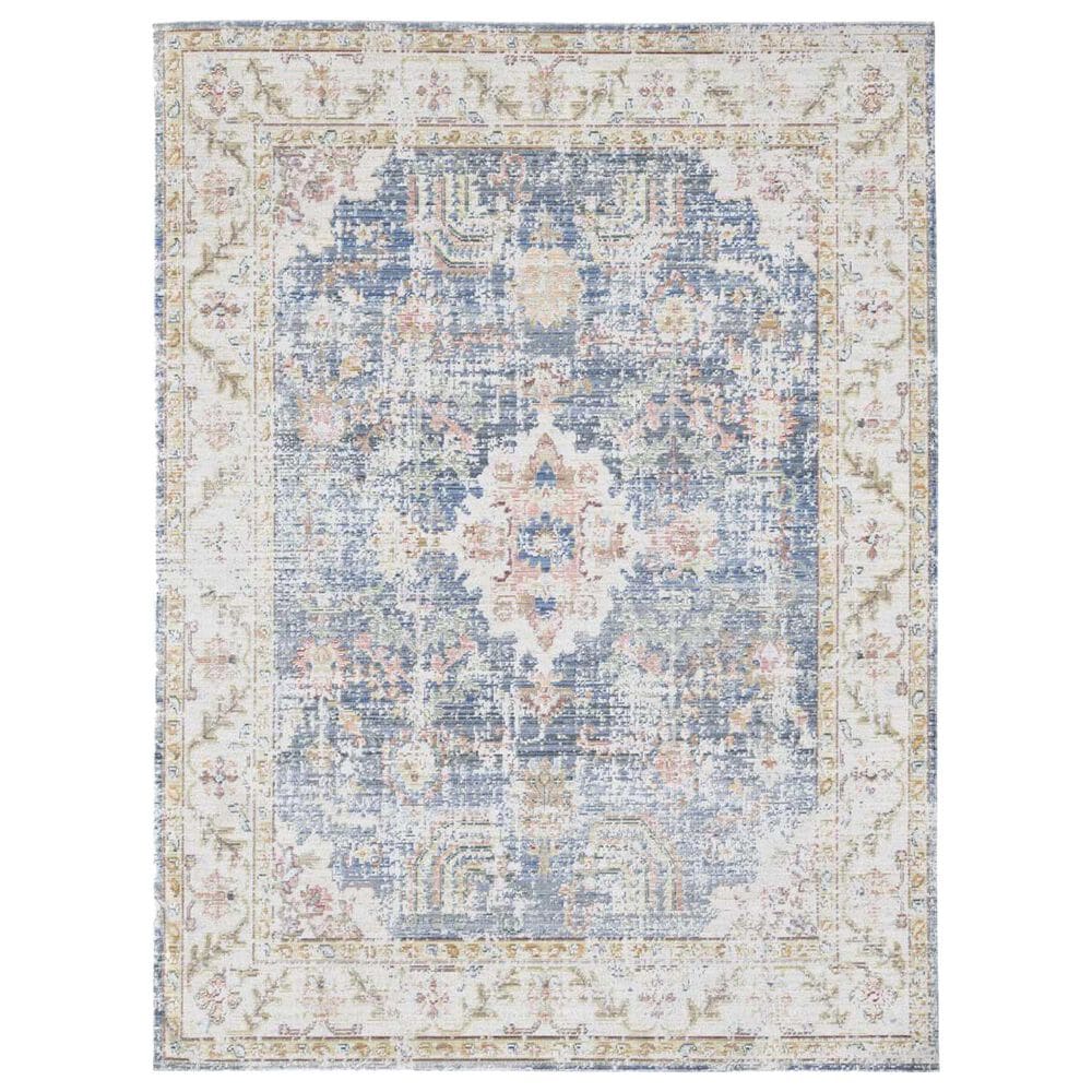 Amer Rugs Century 2" x 3" Indigo Blue and Ivory Area Rug, , large