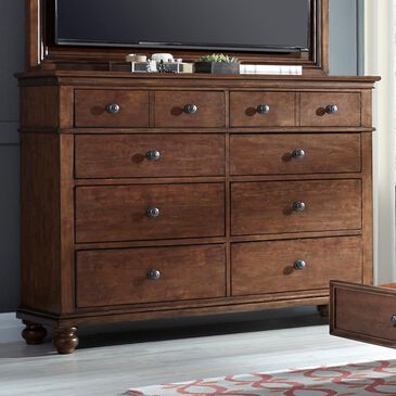 Riva Ridge Oxford 8 Drawer Chesser in Whiskey Brown, , large