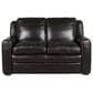 Bordeaux & Co Stationary Leather Loveseat in Berlin Dark Brown, , large