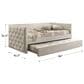 Furniture of America Renzi Twin Daybed with Trundle in Beige, , large