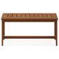 HOMLUX Patio Coffee Table with X Leg in Teak Oil, , large
