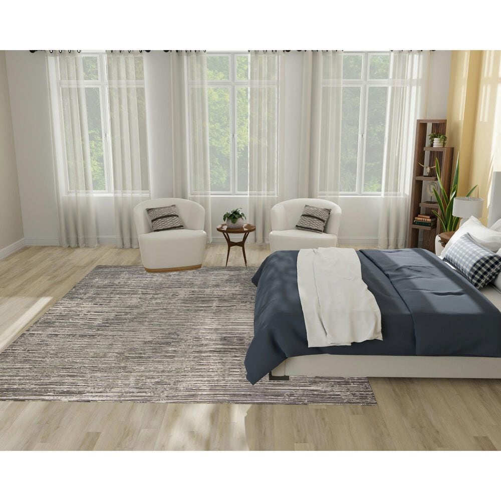 Nourison Sustainable Trends 7&#39;10&quot; x 9&#39;10&quot; Ivory and Grey Area Rug, , large
