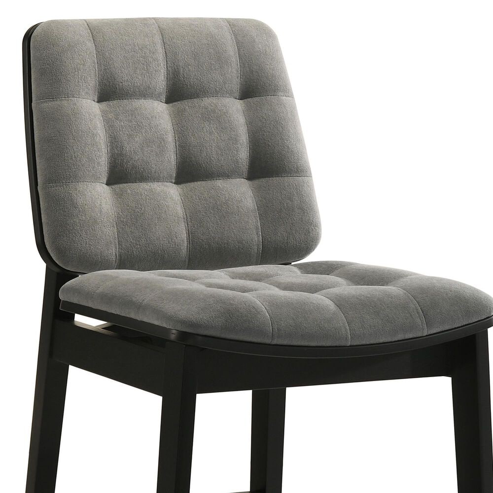Coaster Redbridge Counter Stool with Grey Cushion in Black, , large