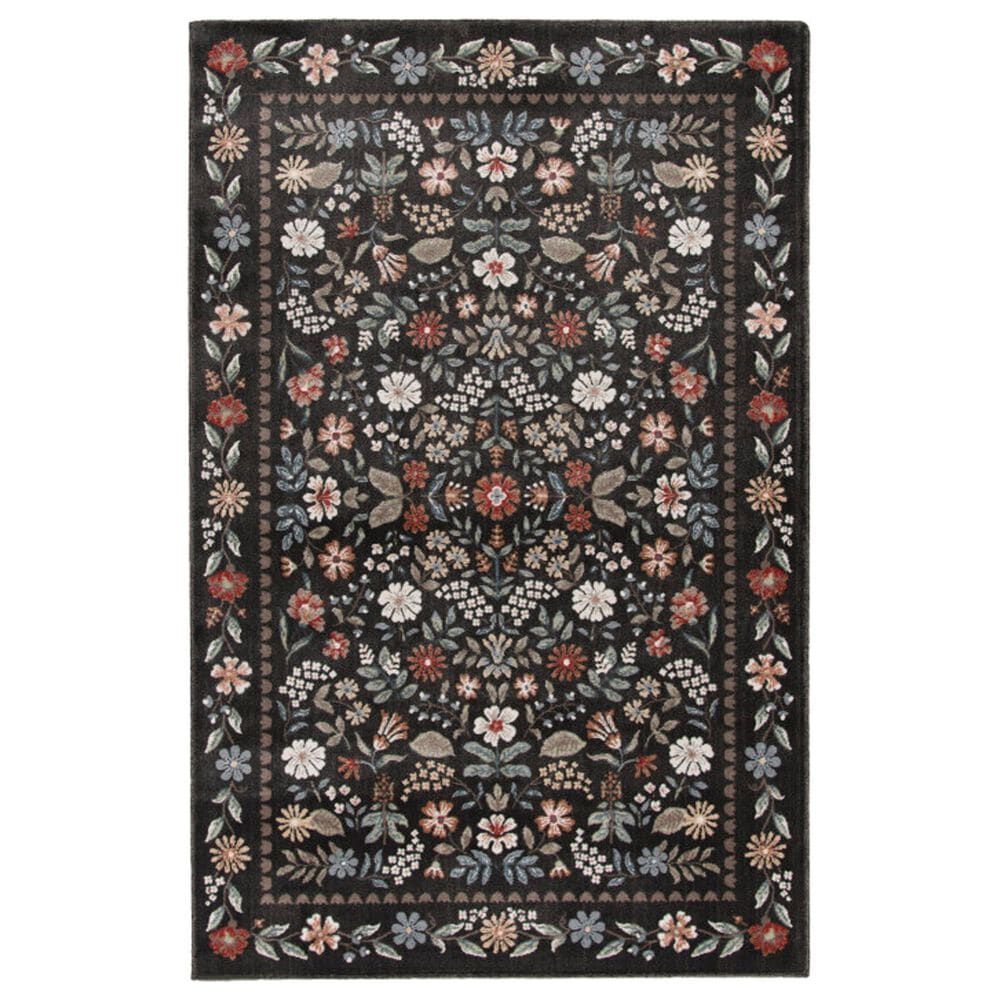 Central Oriental Rooted Abbey and Multicolor 7"10" x 9"10" Area Rug, , large