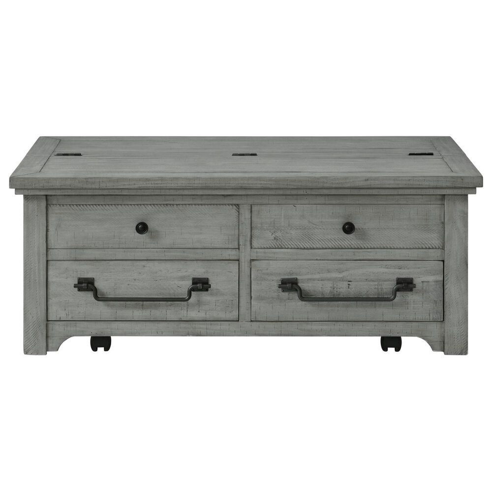 Martin Svensson Home Beach House Lift Top Trunk Coffee Table in Dove Grey, , large
