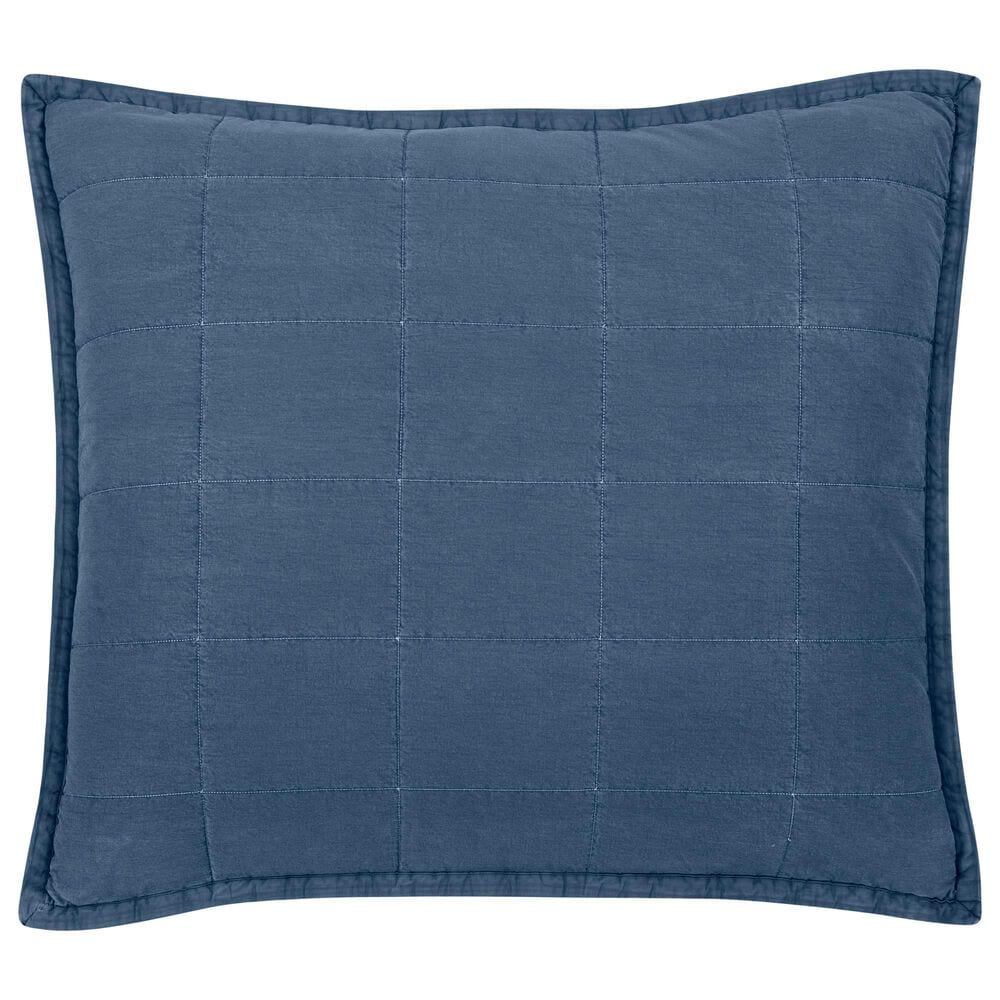 Ann Gish Cotton Canvas 30" x 36" Throw Pillow in Denim, , large