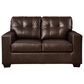 Ashley Santorine Stationary Sofa and Loveseat Set in Dark Brown, , large
