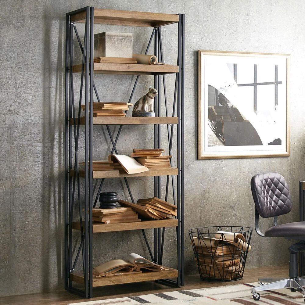 Hooker Furniture Rustique Bookcase in Medium Wood, , large