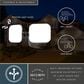 Vaxcel Theta 2-Light LED Outdoor Dusk-to-Dawn Flood Light in Bronze, , large