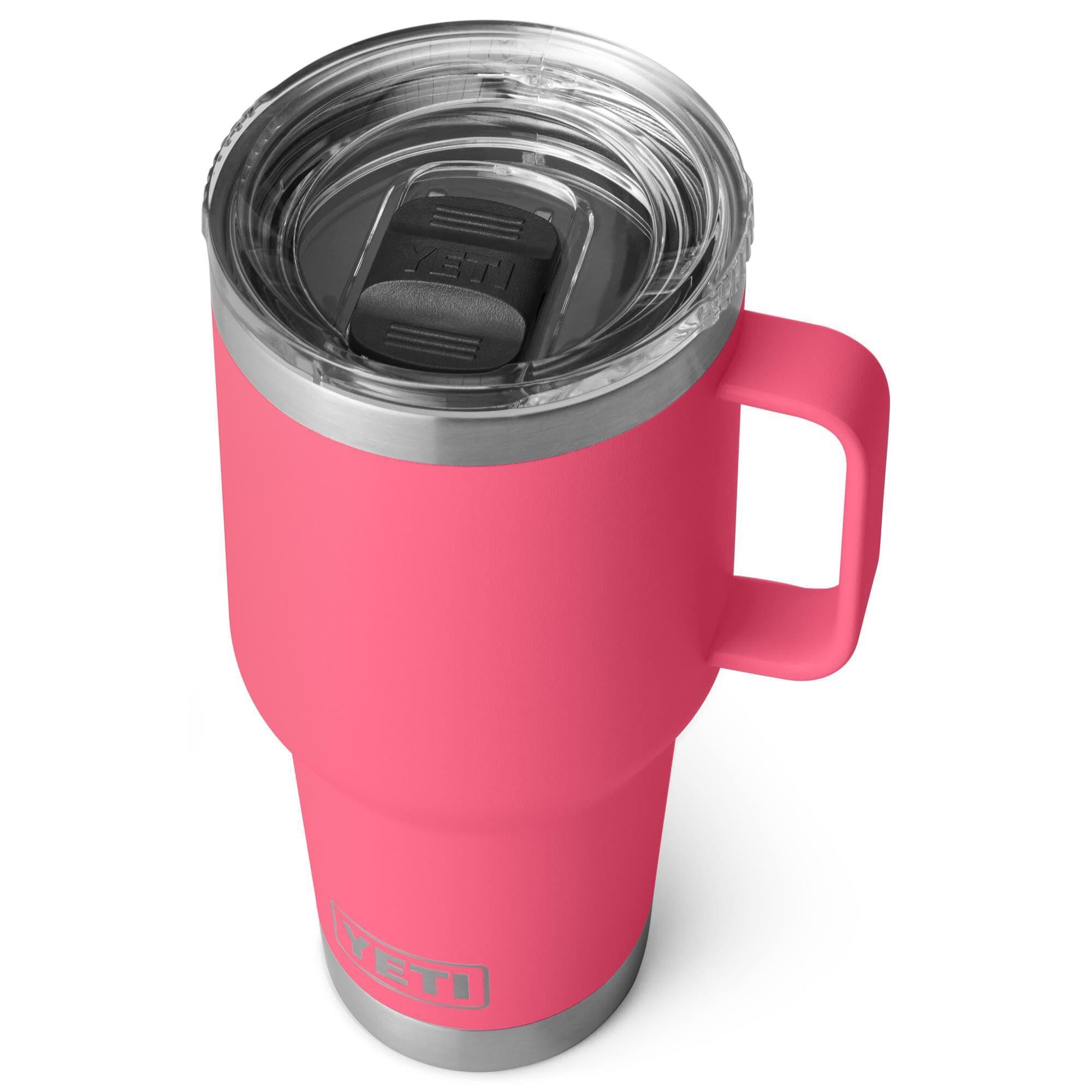 YETI Rambler 30 Oz Travel Mug with StrongHold Lid in Tropical Pink