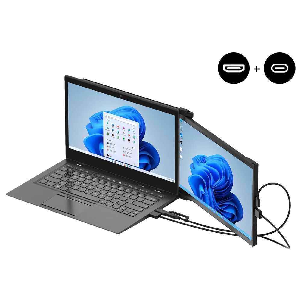 Mobile Pixels 14.1&quot; Duex Max Portable Laptop Monitor in Black, , large