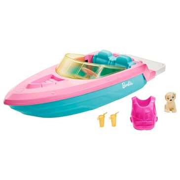 Barbie Boat Vehicle with Puppy, , large