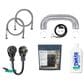 Petra Industries Inc 5-Piece Laundry 4-Prong Laundry Accessory Kit in Black and Silver, , large