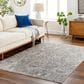 Surya Cardiff CDF-2310 Charcoal, Light Gray, Medium Gray, Camel and Blue 10" x 13"11" Area Rug, , large