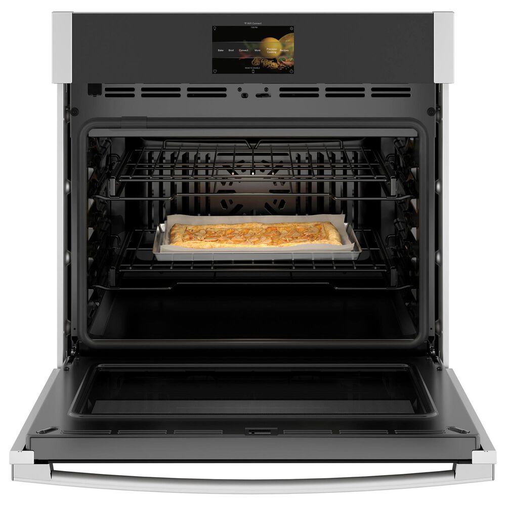 GE Profile 2-Piece Kitchen Package with Stainless Steel 30&quot; Smart Built-In Convection Single Wall Oven with CookCam and Black Induction Cooktop, , large