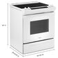 Whirlpool 4.8 Cu. Ft. Electric Range with Frozen Bake in White, , large