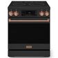 Thor Kitchen Gordon Ramsay 4.55 Cu. Ft. 30" Professional Electric Range with Rose Gold Handle Kit in Black, , large