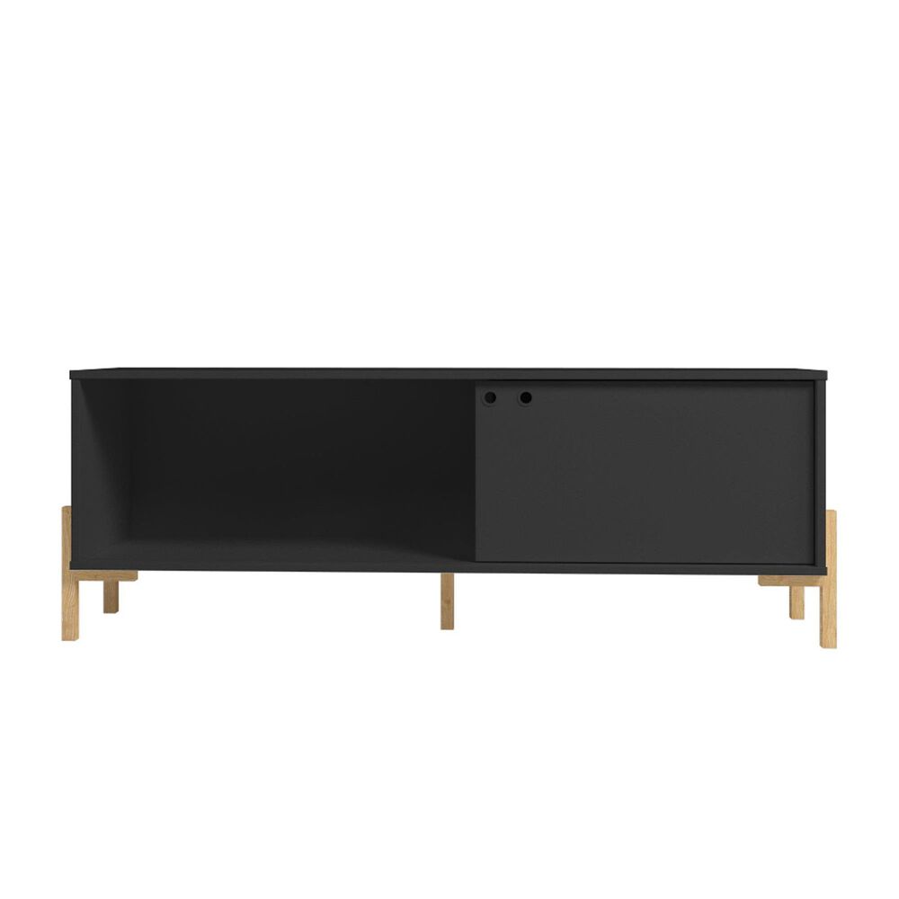 Dayton Bowery 55.12" TV Stand in Black/Oak, , large