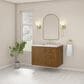 James Martin Laurent 36" Single Bathroom Vanity in Honey Oak with 3 cm Ethereal Noctis Silestone Top and Rectangular Sink, , large