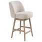 Armen Living Sadie 26" Swivel Counter Height Stool in Washed Wood, , large