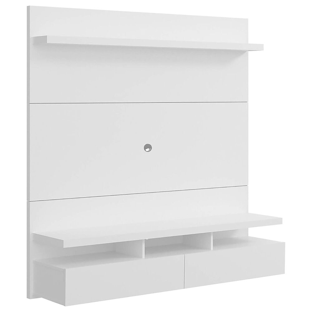 Dayton City 63" Floating Entertainment Center in White, , large
