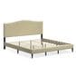 Glideaway Leighford King Upholstered Platform Panel Bed in Beige, , large