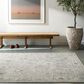 Surya Davina 6"7" x 9" Medium Gray, Light Beige, Brown, Denim and White Area Rug, , large