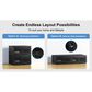 ErgoAV Modular Soundbar Cabinet in Black, , large
