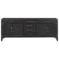 Lexora Home Laurel 84" Double Bathroom Vanity in Black Oak with White Cultured Marble Top and Rectangular Sinks, , large