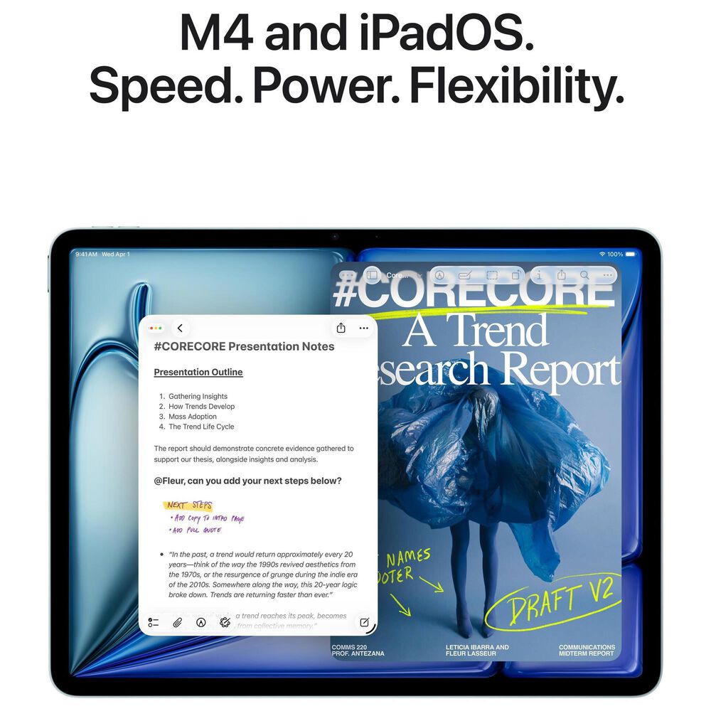 Apple 11-Inch iPad Air M4 Chip Wi-Fi + Cellular 1TB in Blue (Latest Model), , large